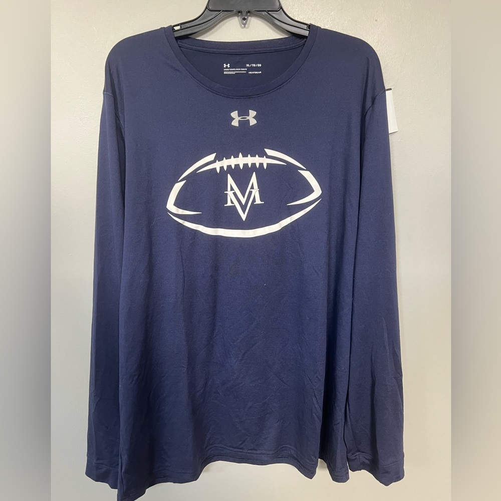 🔥UNDER ARMOUR BLUE TEE SHIRT STYLE #1305776-410 SS LONG SLEEVE MEN'S SIZE XL
